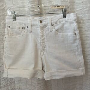 J. Crew White Jean Shorts